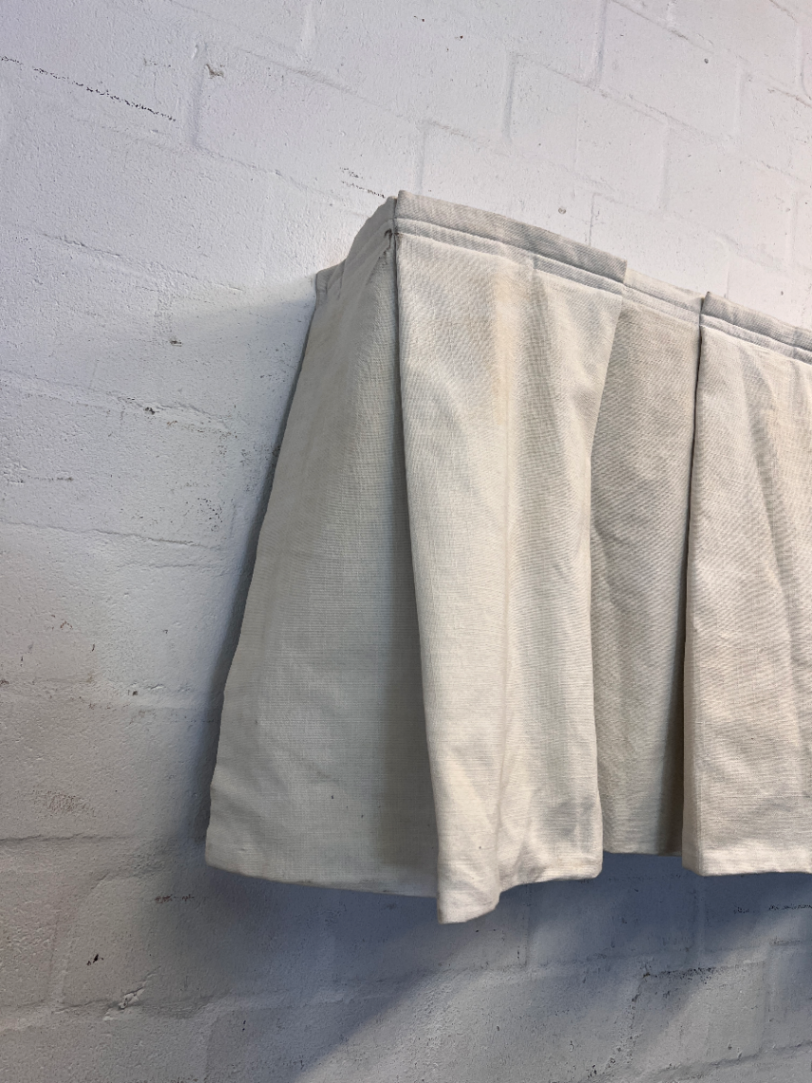 Classic Cream Pleated Curtain Valance - 2ndhandwarehouse.com