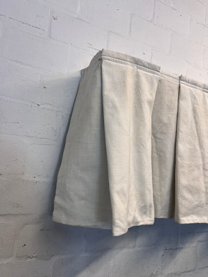 Classic Cream Pleated Curtain Valance - 2ndhandwarehouse.com