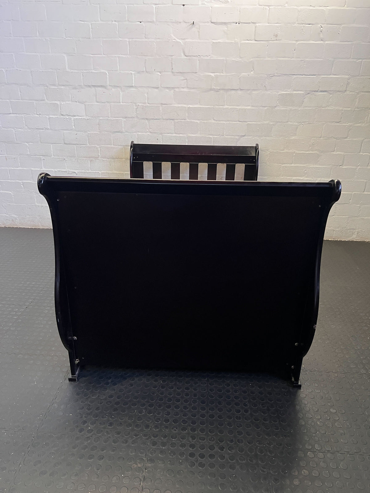 Classic Dark Sleigh Bed Frame