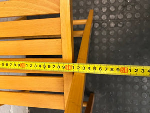 Classic Honey-Toned Wooden Folding Chair - 2ndhandwarehouse.com