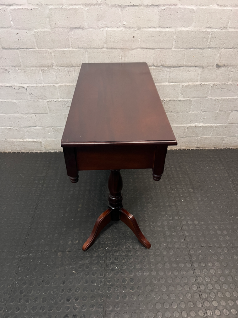 Classic Mahogany-Finish 2-Drawer Side Server — Well-Maintained Condition - 2ndhandwarehouse.com