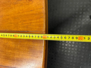 Classic Oval Wooden Trestle Dining Table — Fair Condition with Visible W - 2ndhandwarehouse.com