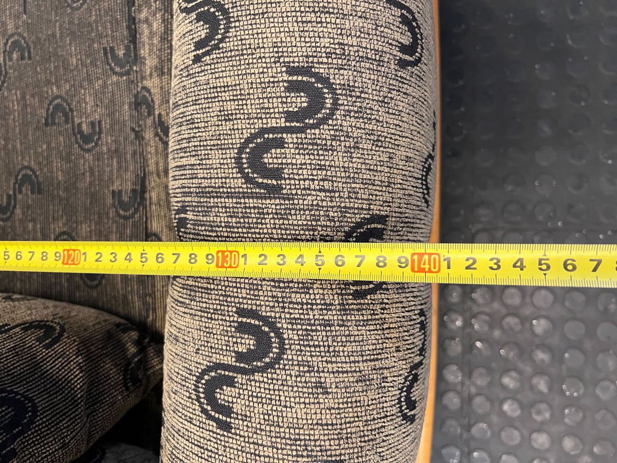 Classic Patterned Loveseat Sofa with Wooden Frame - Fair used