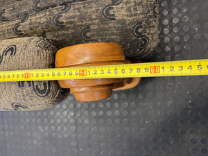 Classic Patterned Loveseat Sofa with Wooden Frame - Fair used