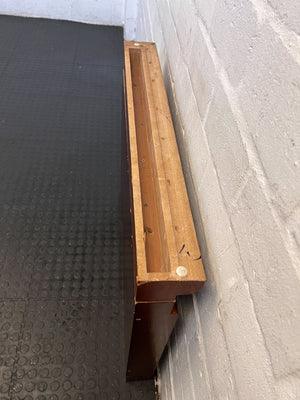 Classic Single Wooden Headboard Minor Scratches – Rich Cherry Finish