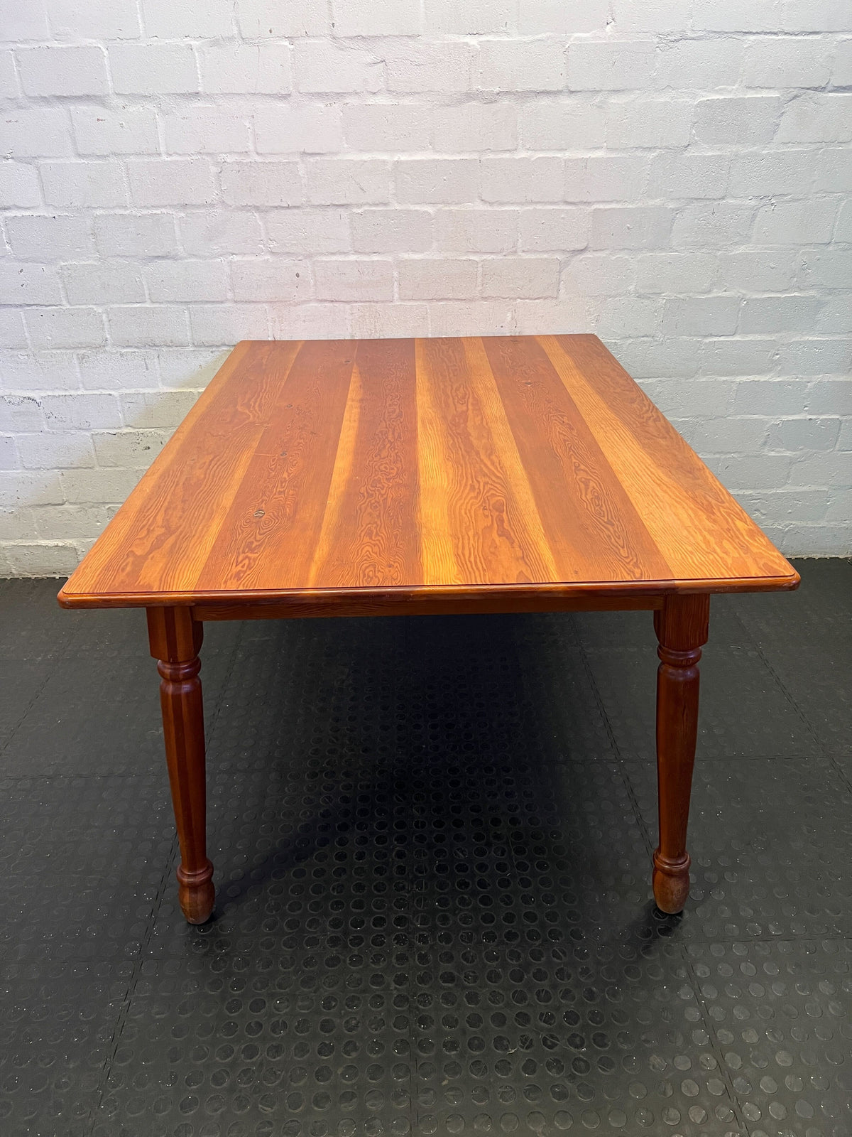 Classic Wooden Dining Table with Turned Legs ✨