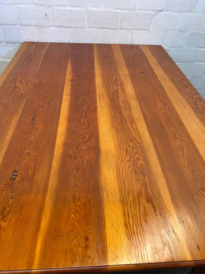 Classic Wooden Dining Table with Turned Legs ✨