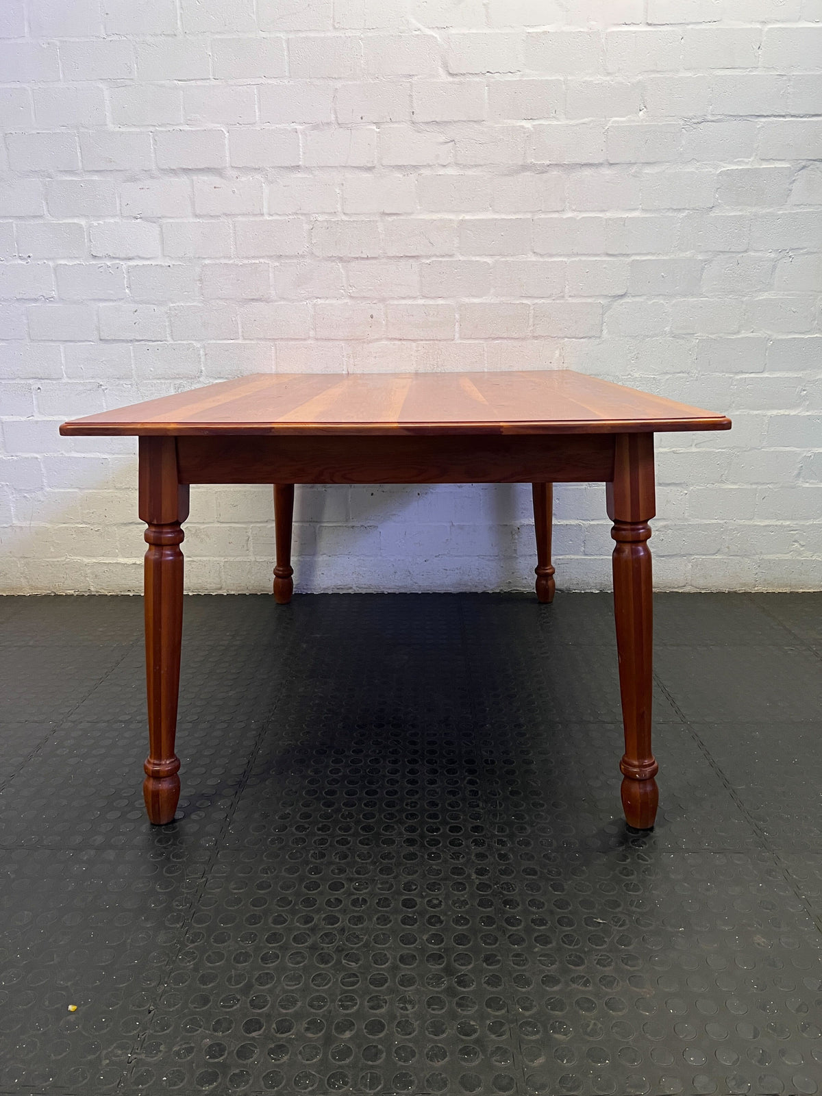 Classic Wooden Dining Table with Turned Legs ✨