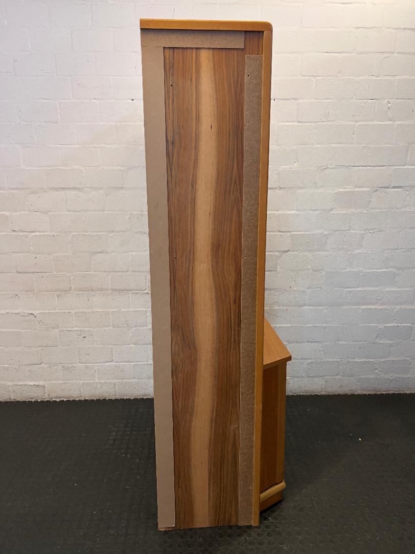 Classic Wooden Display Cabinet & Bookshelf with Bottom Cupboard - 2ndhandwarehouse.com