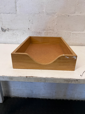 Classic Wooden Letter Tray - Small Mark on Front Corner - 2ndhandwarehouse.com