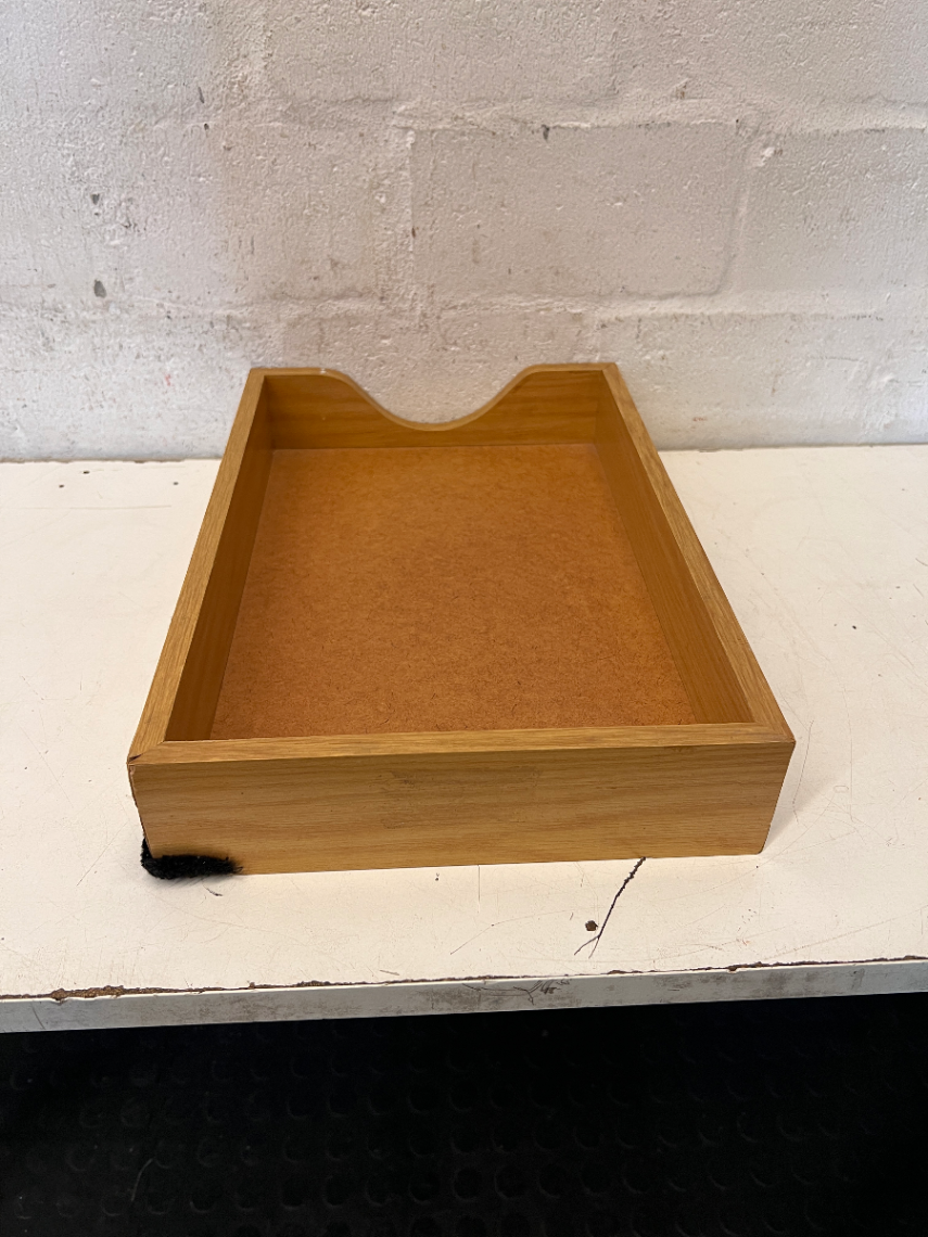 Classic Wooden Letter Tray - Small Mark on Front Corner - 2ndhandwarehouse.com