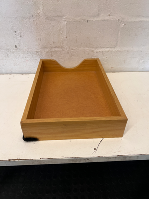 Classic Wooden Letter Tray - Small Mark on Front Corner - 2ndhandwarehouse.com