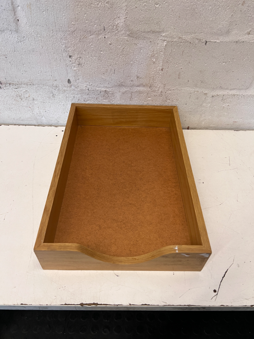 Classic Wooden Letter Tray - Small Mark on Front Corner - 2ndhandwarehouse.com