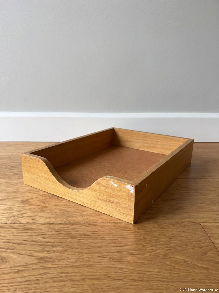 Classic Wooden Letter Tray - Small Mark on Front Corner - 2ndhandwarehouse.com