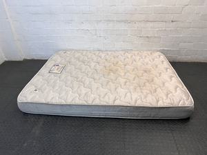 Cloud Nine Classic Extra Length Double Mattress — Well Used with Significant Staining