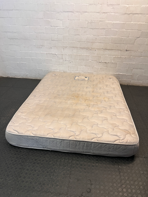 Cloud Nine Classic Extra Length Double Mattress — Well Used with Significant Staining