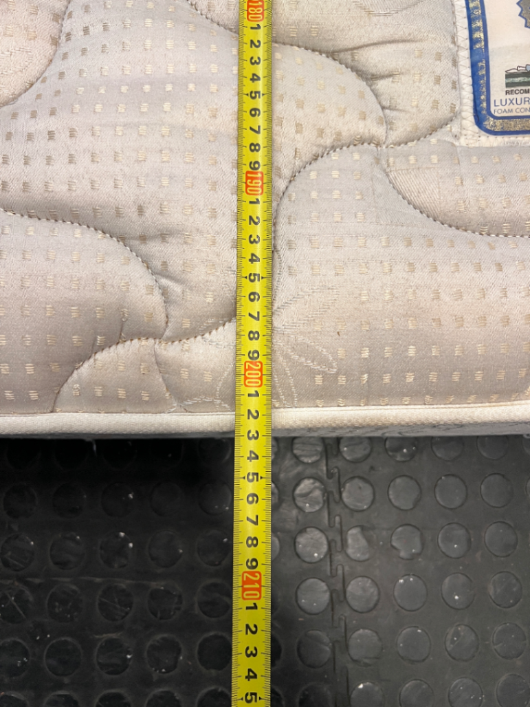 Cloud Nine Classic Extra Length Double Mattress — Well Used with Significant Staining