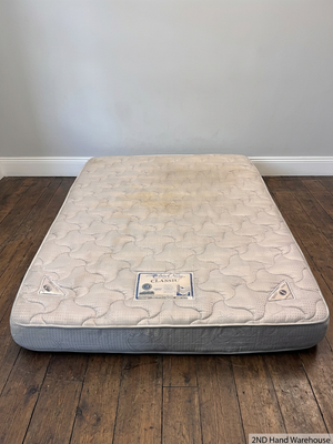 Cloud Nine Classic Extra Length Double Mattress — Well Used with Significant Staining
