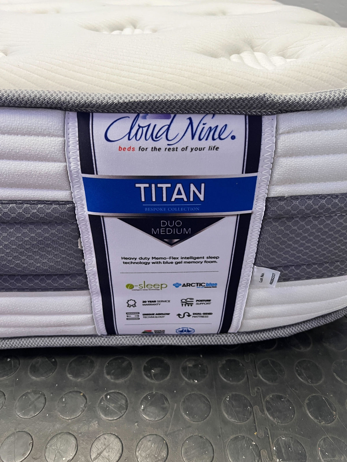 Cloud Nine Titan Single Mattress - Restful Sleep 96 by 200