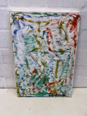 Colorful Abstract Canvas Art by Tafadzwa – Unique Statement Piece - 2ndhandwarehouse.com