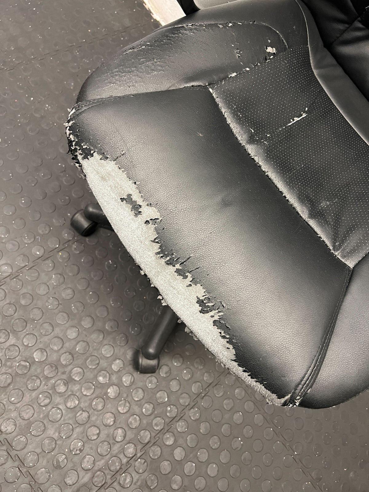 Comfortable Black Executive Office Chair with Minor Wear