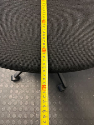 Comfortable Black Mesh Office Chair with Adjustable Arms – Minor Wear