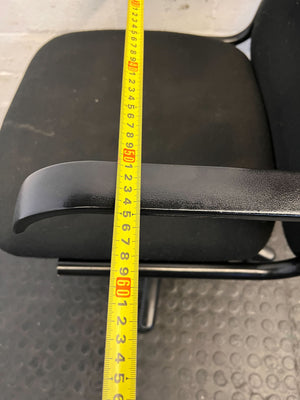 Comfortable Black Office Chair with Minor Wear – Functional & Practical