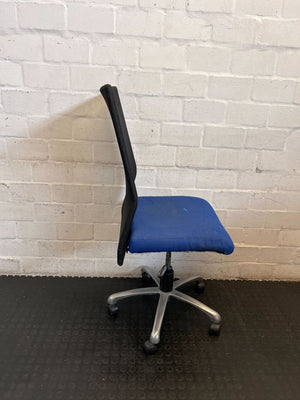Comfortable Blue Mesh Swivel Office Chair