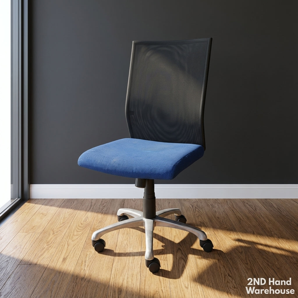 Comfortable Blue Mesh Swivel Office Chair