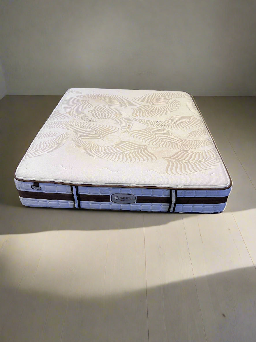 Comfortable Double Mattress with Floral Design – Good Condition