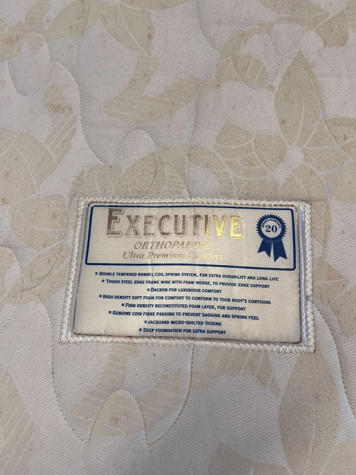 Comfortable Single Bed & Executive Mattress Set