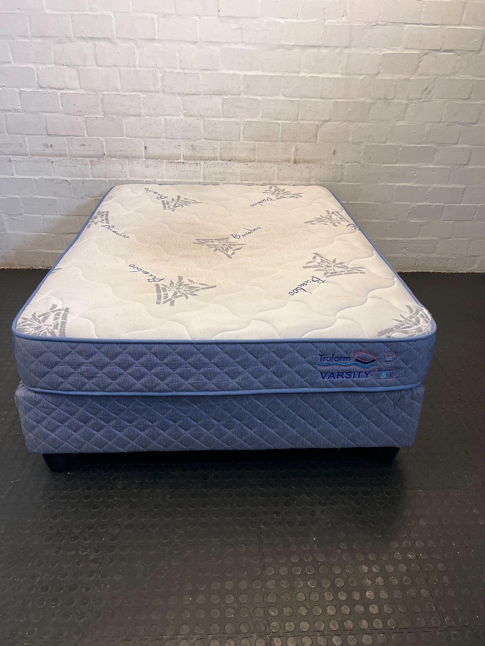 Comfortable Truform Varsity Double Mattress with Minor Stains
