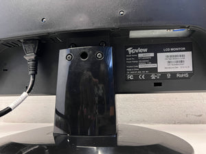 Compact 19" Black LED Monitor - Minor Scratches