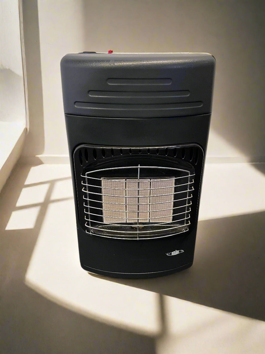 🌡️ Compact Black Gas Heater - Efficient Heating Solution for Your Home
