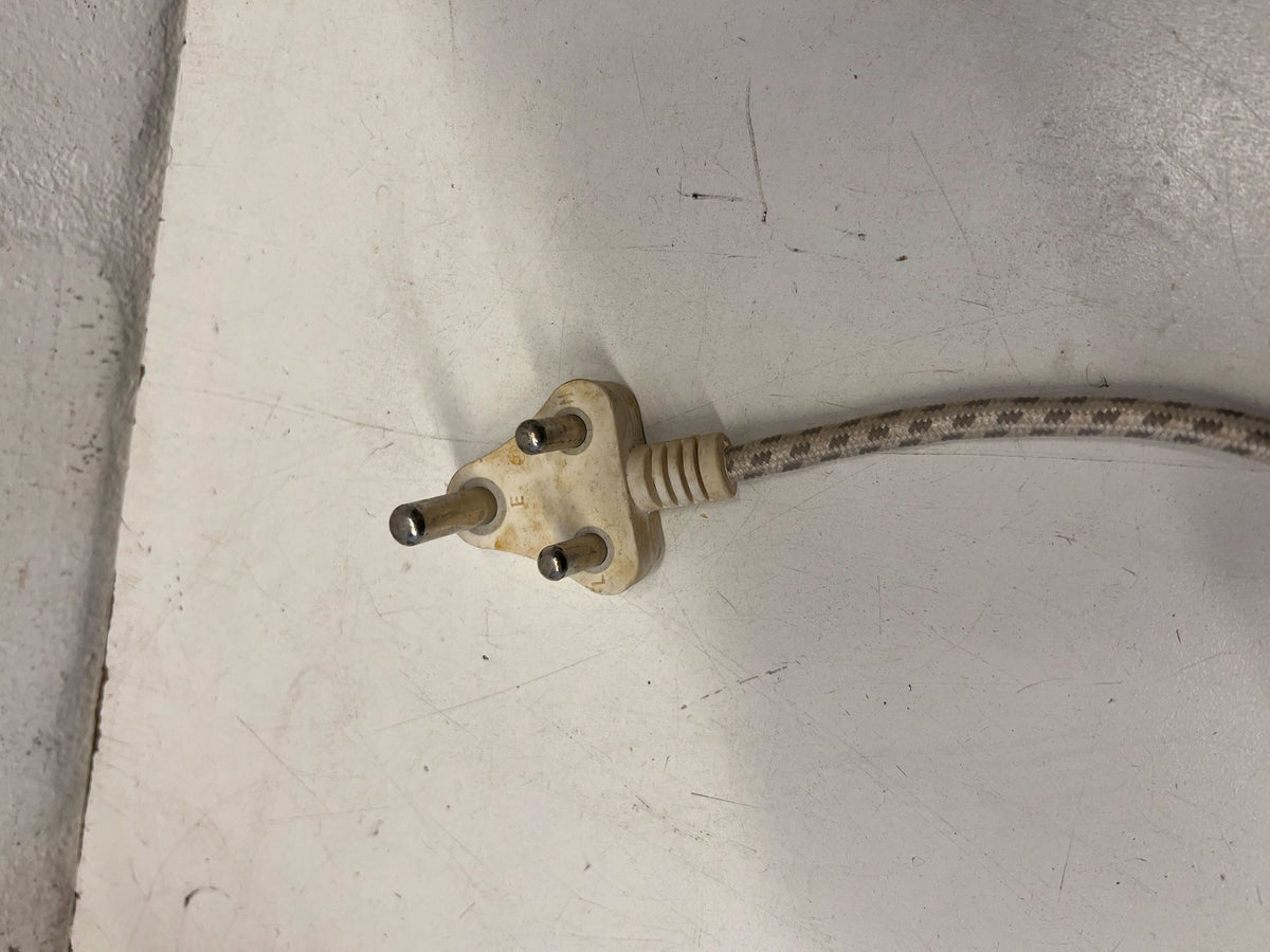 Compact Grey Steam Iron with Minor Wear – Not in Working Condition