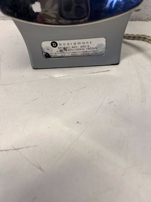 Compact Grey Steam Iron with Minor Wear – Not in Working Condition