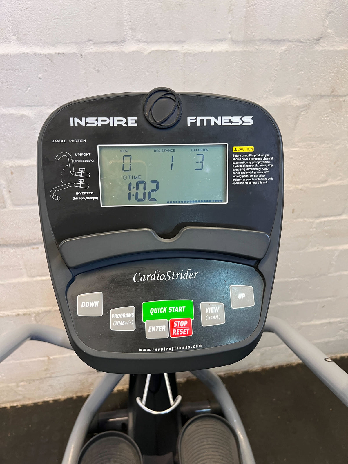 Compact Inspire C2 Elliptical Trainer - Excellent Condition, Grey