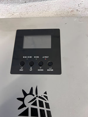 Compact Silver Solar Inverter with LCD Display – Like New! - 2ndhandwarehouse.com