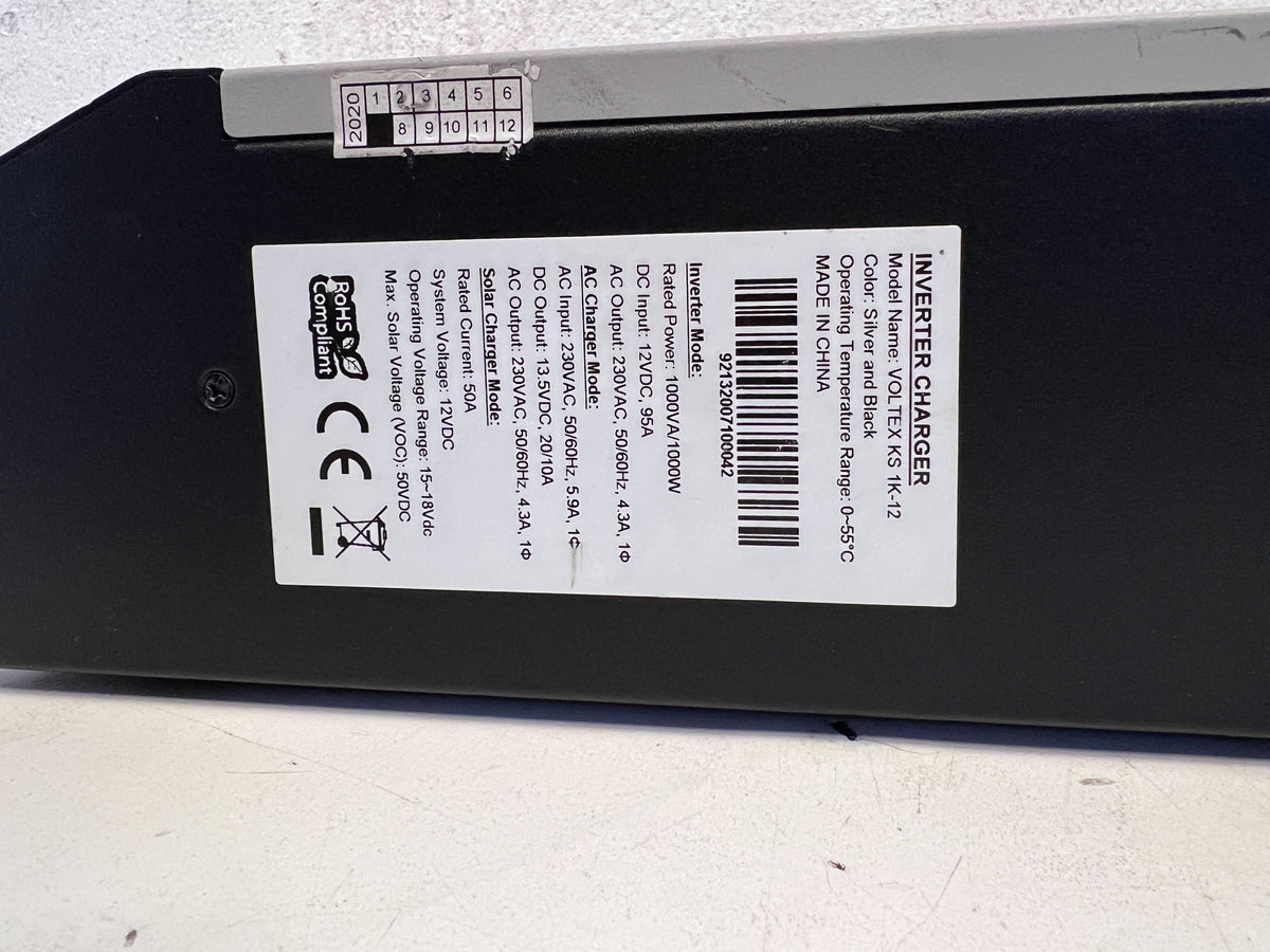 Compact Silver Solar Inverter with LCD Display – Like New! - 2ndhandwarehouse.com