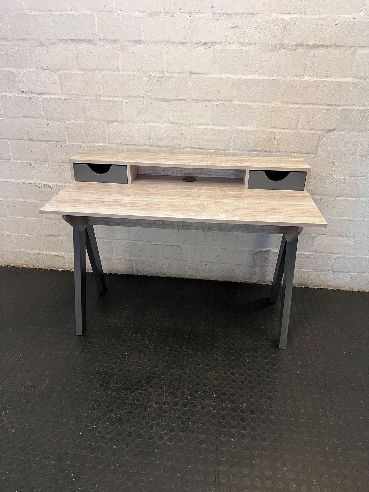 Compact Study Desk with Storage - 2ndhandwarehouse.com