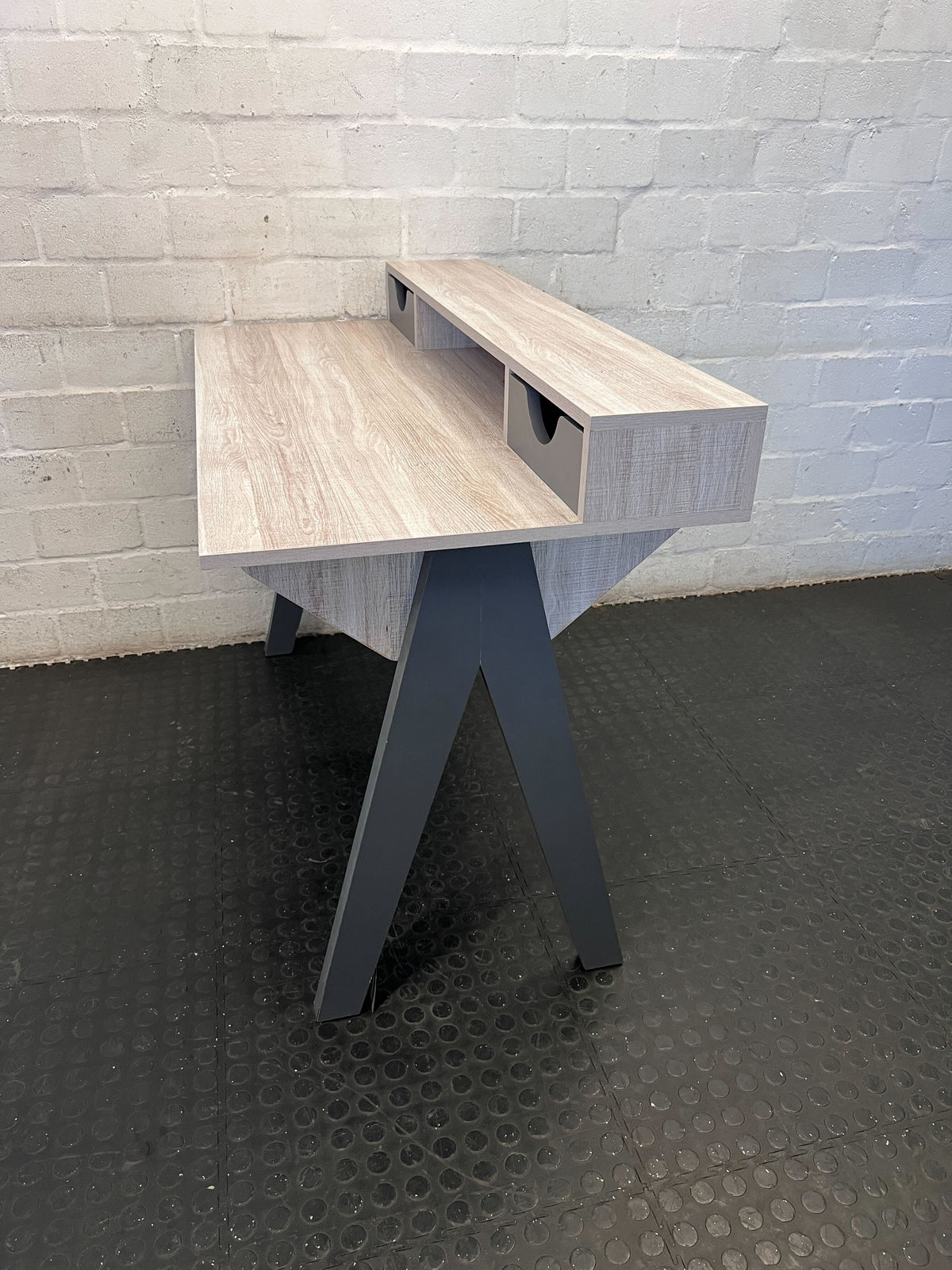 Compact Study Desk with Storage - 2ndhandwarehouse.com