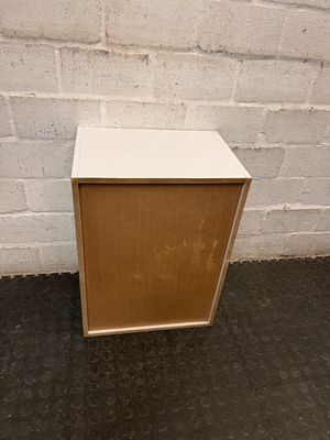 Compact White 2-Tier Shelving Unit