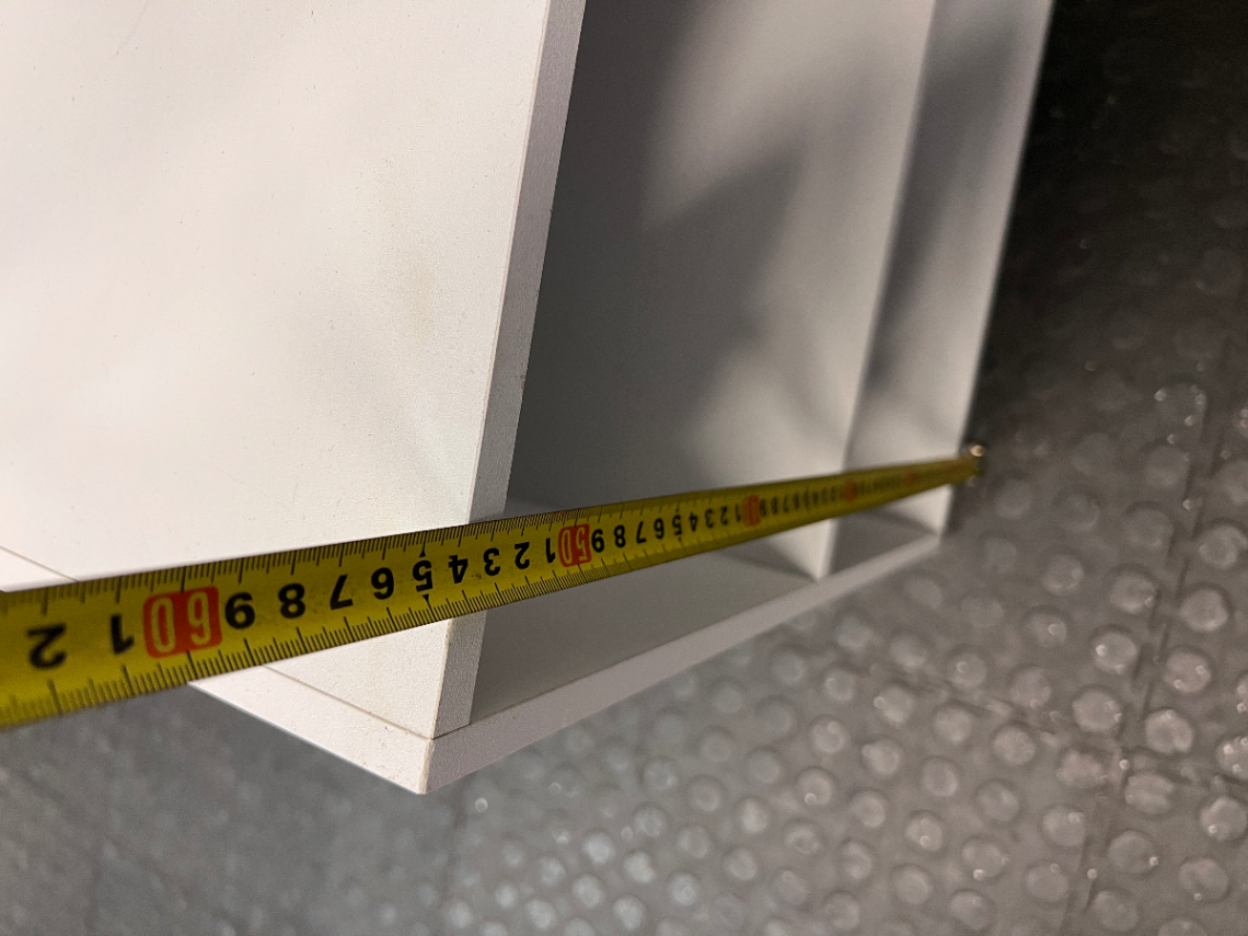 Compact White 2-Tier Shelving Unit