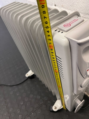 Compact White Oil Heater - Efficient Warmth for Your Space