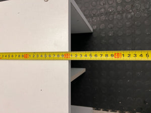 Compact White Wooden Shelf Unit – Versatile Storage Solution