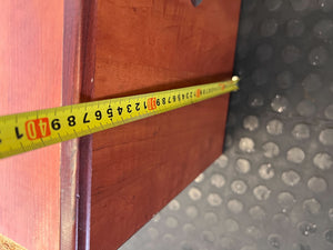 Compact Wood-Look Storage Cabinet with Modern Handles