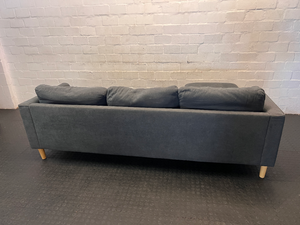 Contemporary Grey Joey Fabric L-Shape Couch - 2ndhandwarehouse.com