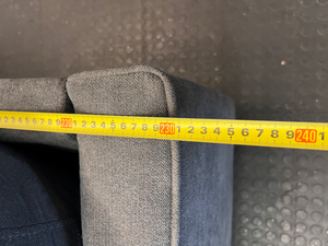 Contemporary Grey Joey Fabric L-Shape Couch - 2ndhandwarehouse.com