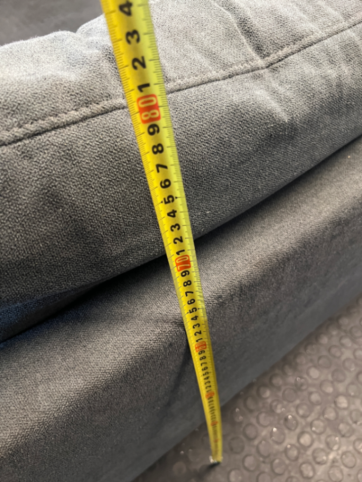 Contemporary Grey Joey Fabric L-Shape Couch - 2ndhandwarehouse.com