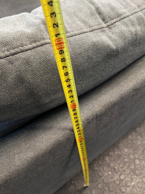 Contemporary Grey Joey Fabric L-Shape Couch - 2ndhandwarehouse.com